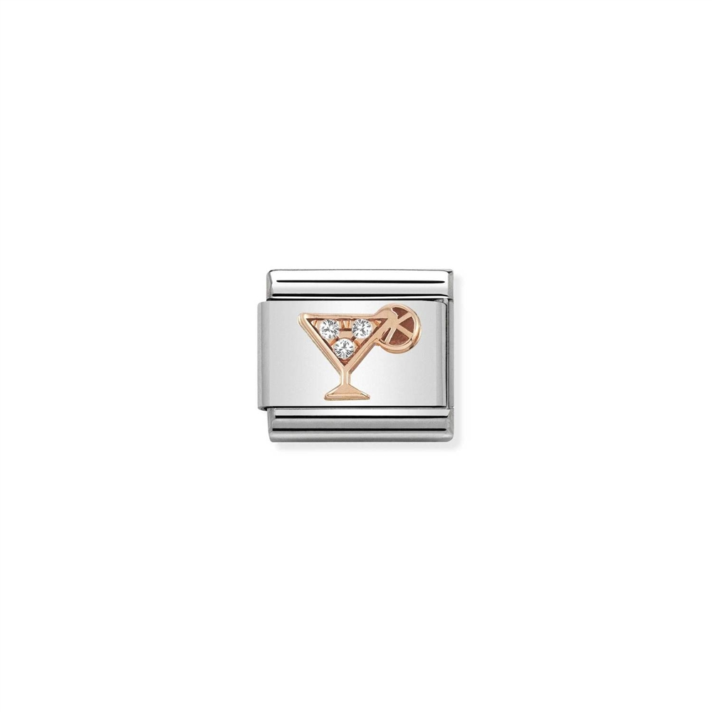 Rose Gold Cocktail Charm
