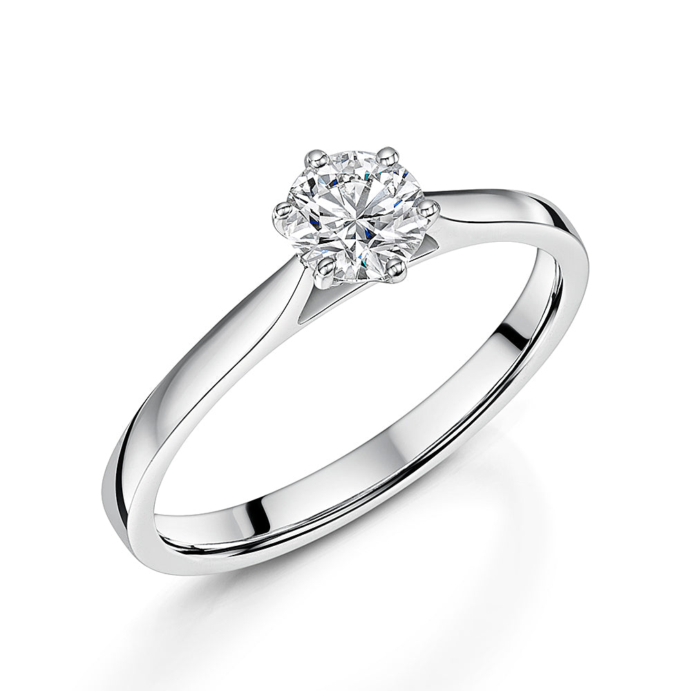 Platinum Diamond Solitaire Ring 0.50cts