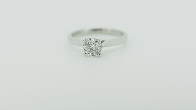 9ct White Gold Diamond Four Claw Solitaire 1.00ct
