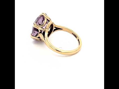 9ct Yellow Gold Amethyst Ring N.V. £500