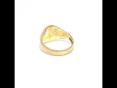9ct Gold Signet Ring N.V. £400