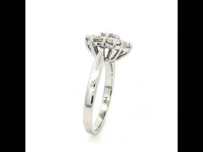 18ct Flower Cluster Diamond Ring N.V. £3800