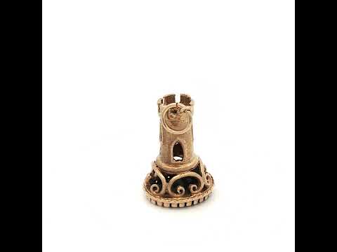 9ct Yellow Gold Rook Chess Piece N.V. £650