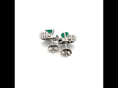 Emerald & Diamond Earrings NV £1600