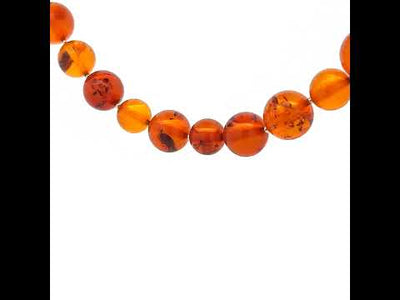 24 Inch Row Of Amber Beads NV £400
