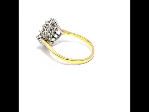 18ct 0.75ct Diamond Cluster Ring N.V. £2100