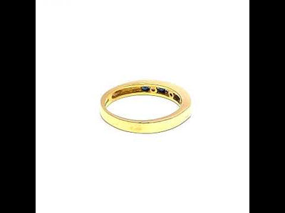 Sapphire & Diamond Channel Set Band N.V. £870