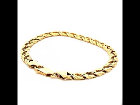 18ct Gold Solid Double Curb Link Bracelet N.V. £6500