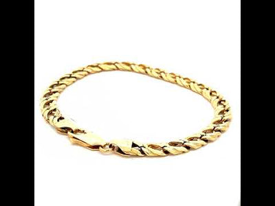 18ct Gold Solid Double Curb Link Bracelet N.V. £6500