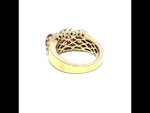 14ct Gold Ruby & Diamond Ring N.V. £2800