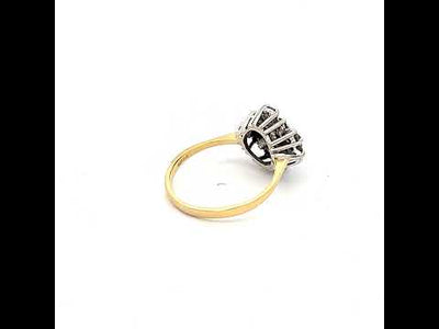 18ct Gold Solid Ruby & Diamond Ring N.V. £1400