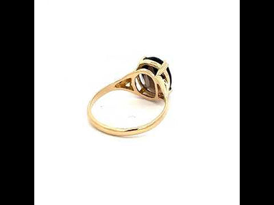 9ct Yellow Gold Smokey Quartz Ring NV £180