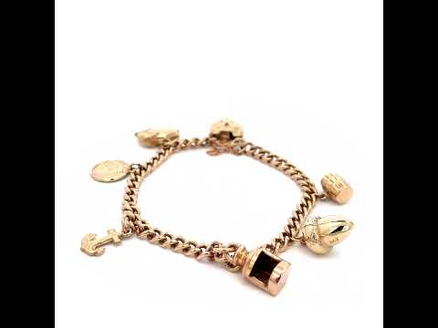 9ct Charm Bracelet With Charms N.V. £1650