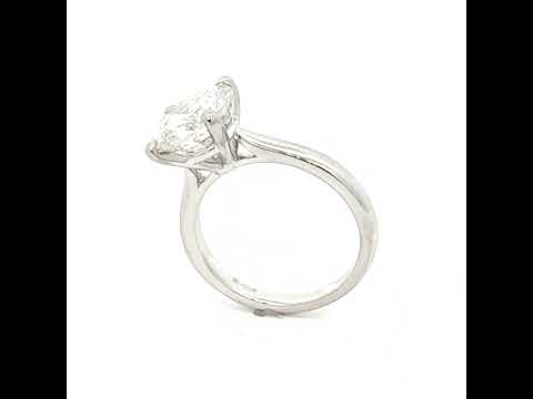 Platinum 3.30ct Solitaire Diamond Ring N.V. £56,000