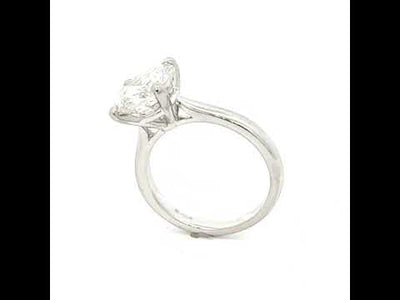 Platinum 3.30ct Solitaire Diamond Ring N.V. £56,000