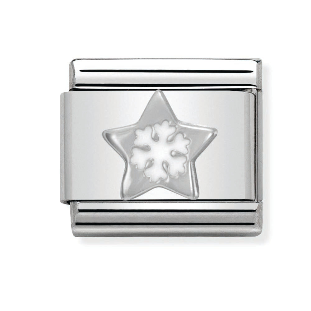 Silvershine Snowflake Star Charm