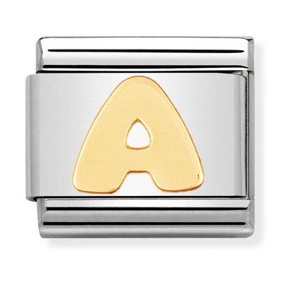Classic Gold Letter A Charm
