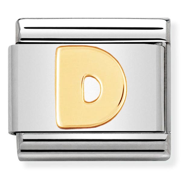 Classic Gold Letter D Charm