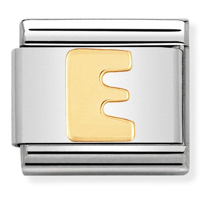 Classic Gold Letter E Charm