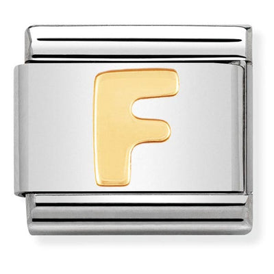 Classic Gold Letter F Charm