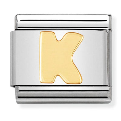 Classic Gold Letter K Charm