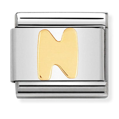 Classic Gold Letter N Charm