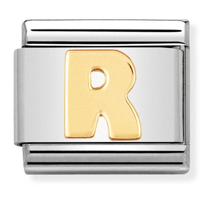 Classic Gold Letter R Charm
