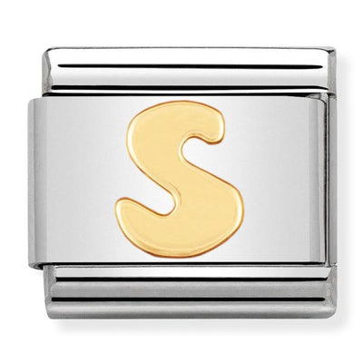 Classic Gold Letter S Charm