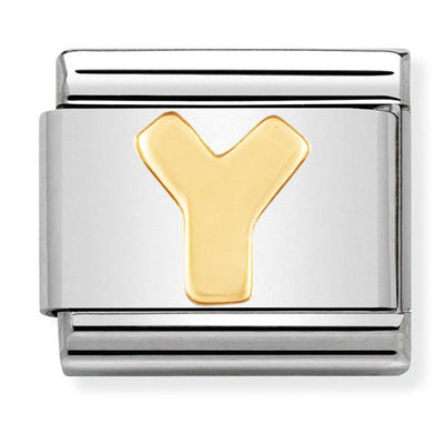 Classic Gold Letter Y Charm