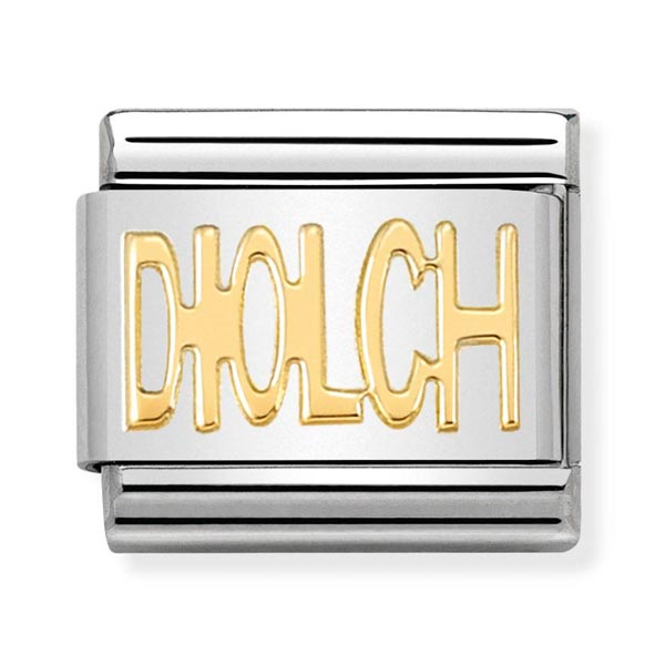Classic Gold Diolch Charm