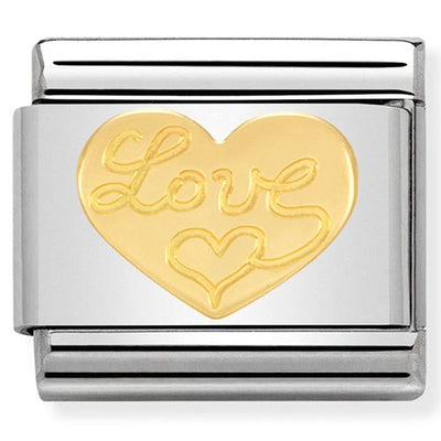 Classic Gold Love Heart Charm