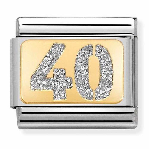 Classic Gold Glitter 40 Charm