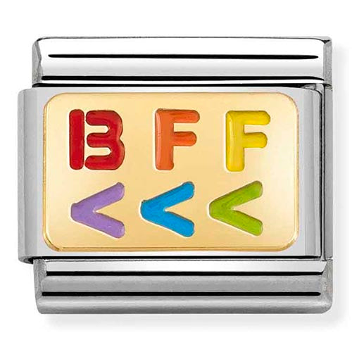 Classic Gold Rainbow BFF Charm