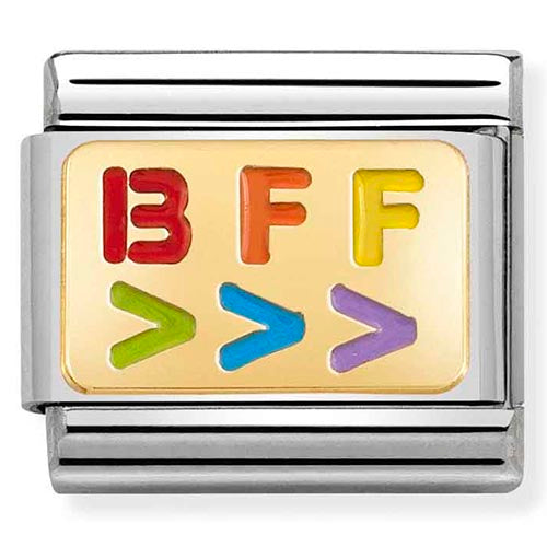 Classic Gold Rainbow BFF Charm