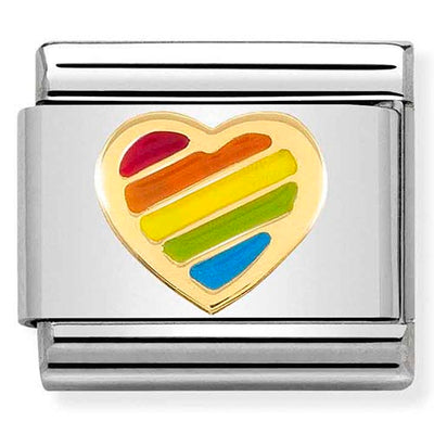 Nomination Rainbow Heart Charm