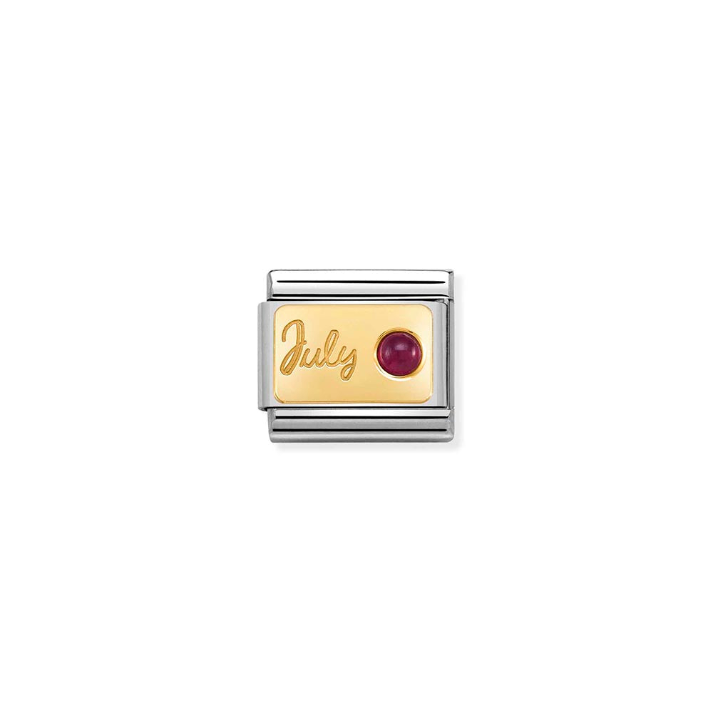 Classic Gold Stone Set July Charm
