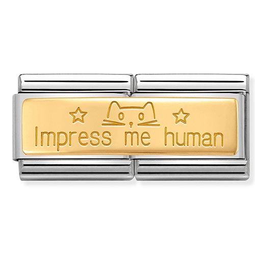 Classic Gold Double Length Impress Me Human Charm