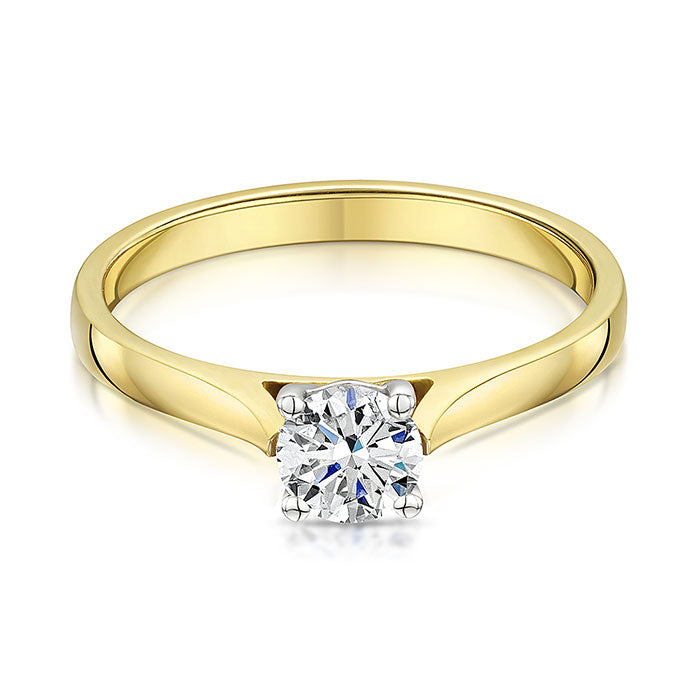 9ct Yellow Gold Diamond solitaire 0.50cts