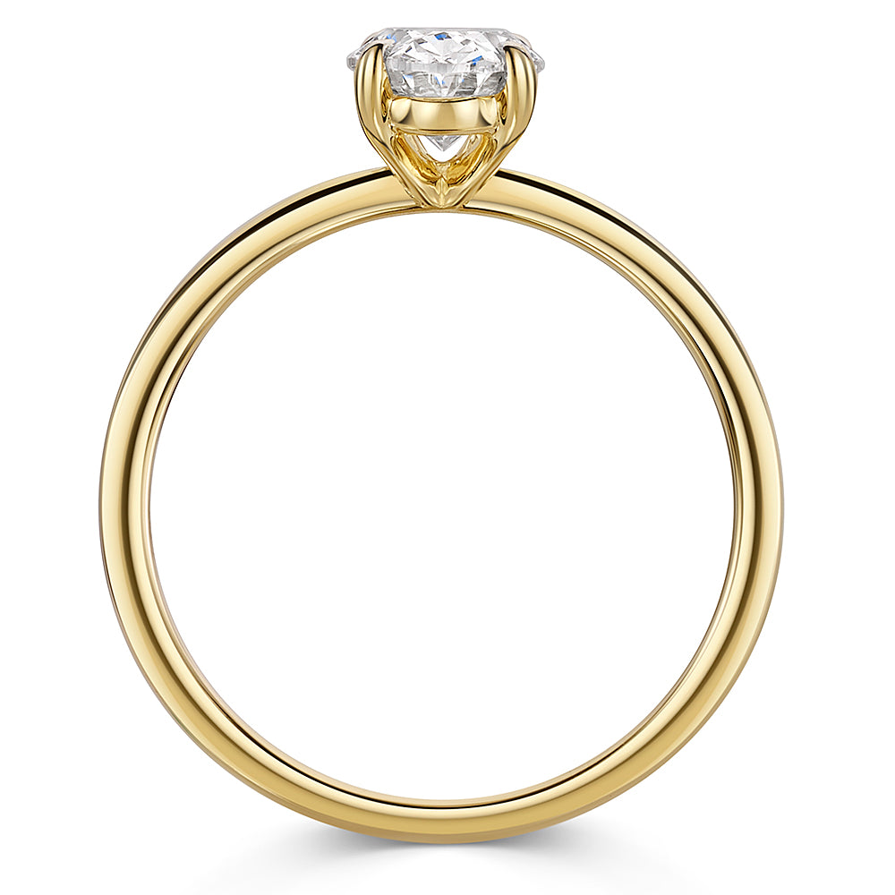 Lab Grown Diamond Solitaire in 18ct Yellow Gold 1.05ct