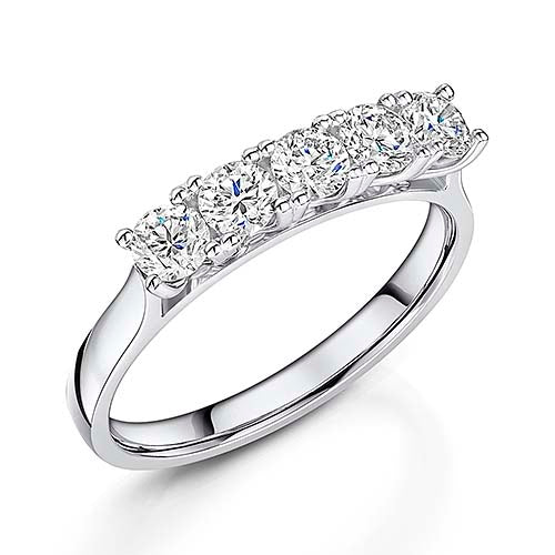 Platinum Brilliant Cut Diamond Eternity Ring 0.80cts