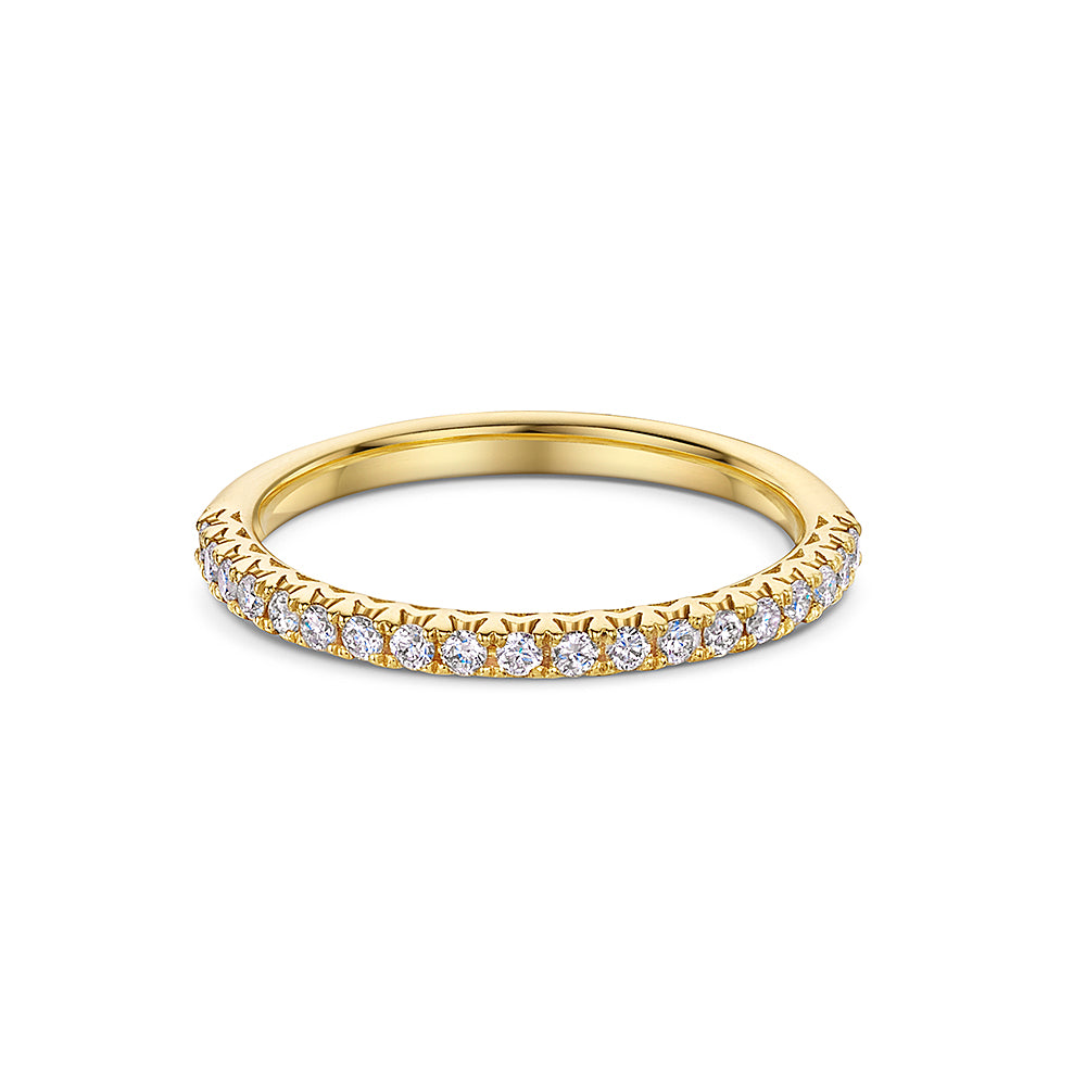 18ct Gold Claw Set Diamond Eternity Ring