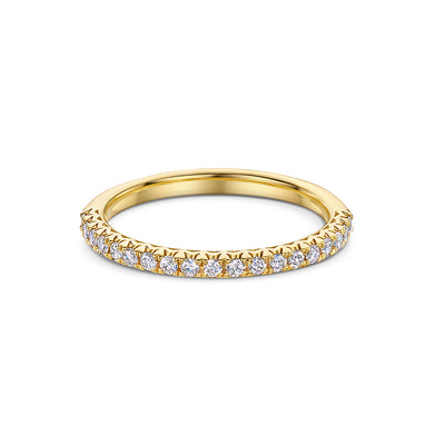 18ct Gold Claw Set Diamond Eternity Ring
