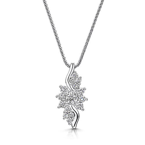 Fancy Style Diamond Pendant 0.50cts