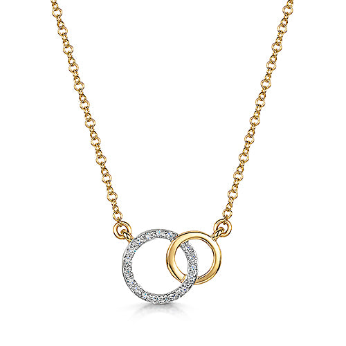 Yellow & White Gold Diamond Necklace