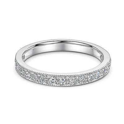 Platinum Grain Set Diamond Eternity Ring 0.25cts