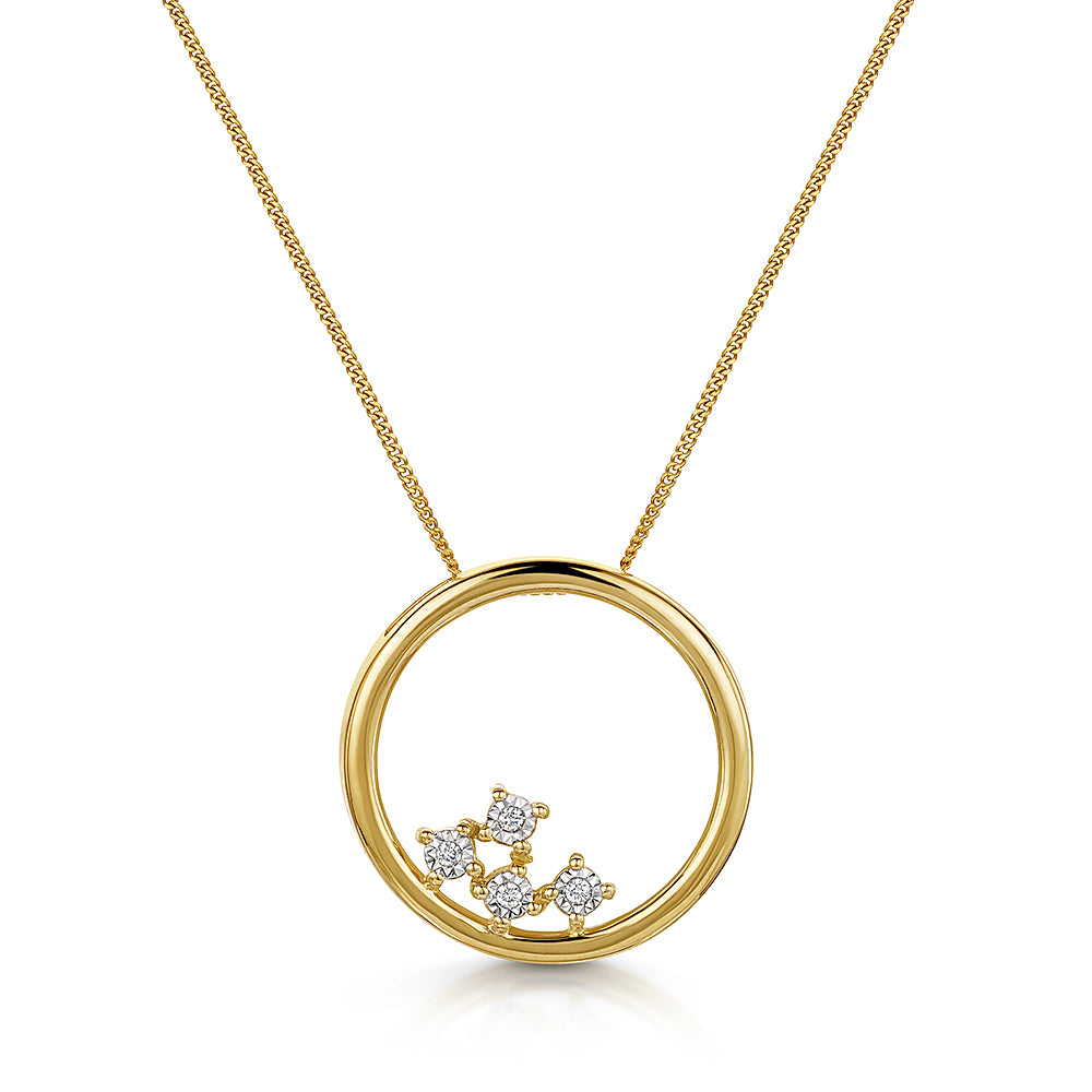 Diamond Circle Pendant