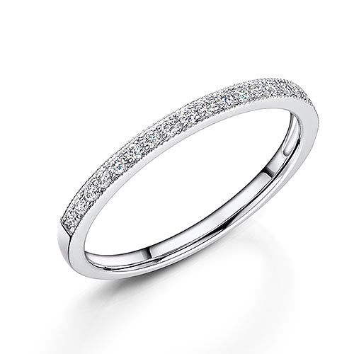 Platinum Channel Set Diamond Eternity Ring 0.15cts