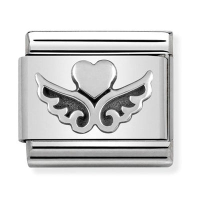 Nomination Angel Wing & Heart Charm