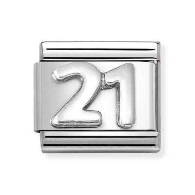 Silvershine "21" Charm