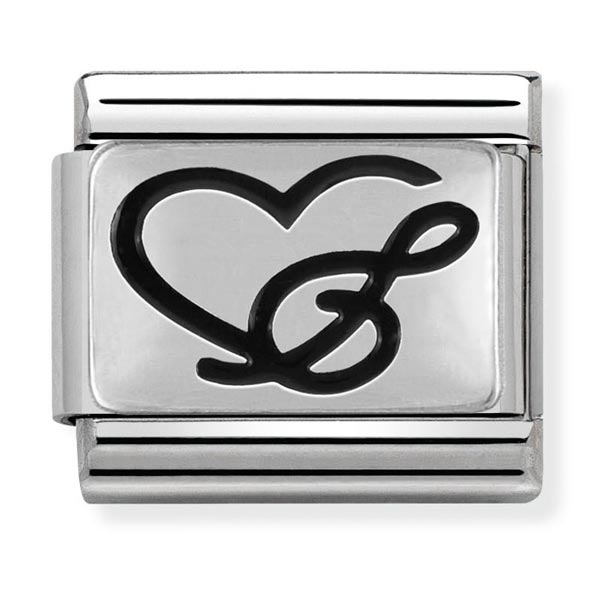 Silvershine Heart & Treble Clef Charm